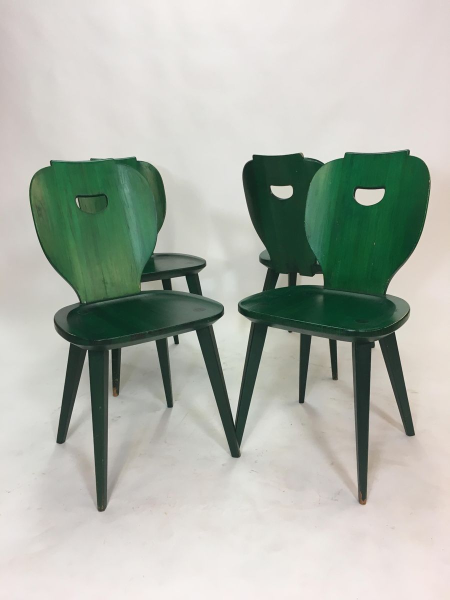 Mid-Century Swedish Pine Chairs by Carl Malmsten for Svensk Fur, Set of 4