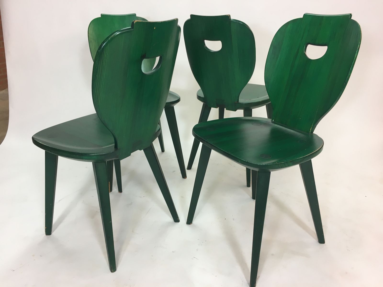 Mid-Century Swedish Pine Chairs by Carl Malmsten for Svensk Fur, Set of 4