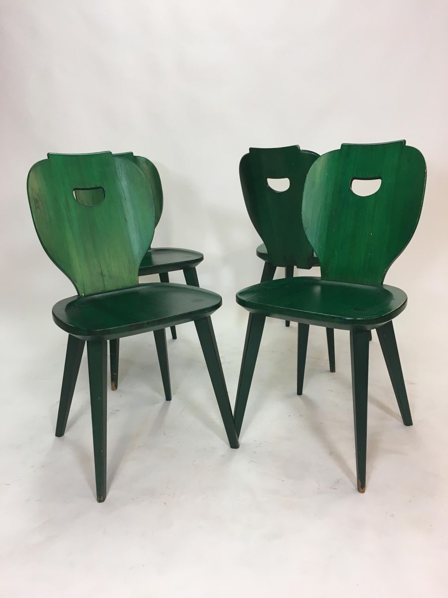 Mid-Century Swedish Pine Chairs by Carl Malmsten for Svensk Fur, Set of 4