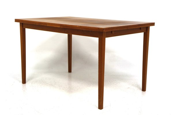 Mid-Century Swedish Portefeuille Extendable Dining Table, 1960s-GEK-1328125