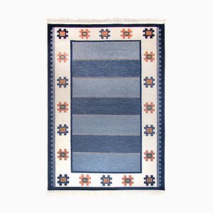 Mid-Century Swedish Rolakan Kilim Rug attributed to Ellen Stahlbrand, 1960s-YGE-1777174