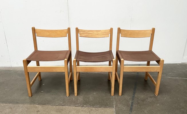 Mid-Century Swedish Safari Chair, 1960s, Set of 3-UAH-1776367