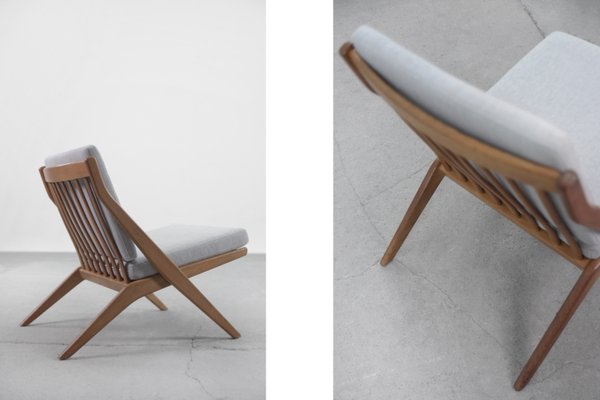 Mid-Century Swedish Scissor Chairs by Folke Ohlsson for Bodafors, 1960s, Set of 2-ZAA-1010030