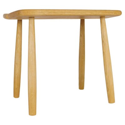 Mid-Century Swedish Sculptural Stool in Solid Oak by Carl Gustaf Boulogner, 1950s-UYK-1260195