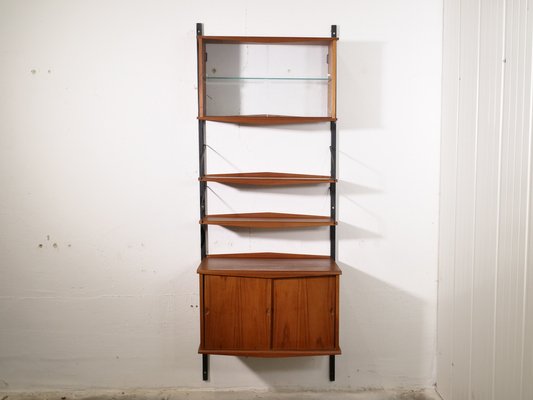 Mid-Century Swedish Shelving System in Rounded Teak, 1960s-LVS-1742661