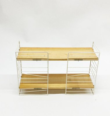 Mid-Century Swedish Sonja Standing Wire Bookshelf Unit-UCH-1224787