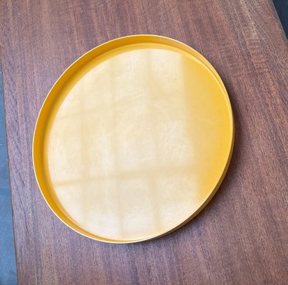 Mid-Century Swedish Space Age Yellow Melamin Tray, 1960s-UAH-1824267