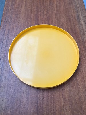 Mid-Century Swedish Space Age Yellow Melamin Tray, 1960s-UAH-1824267