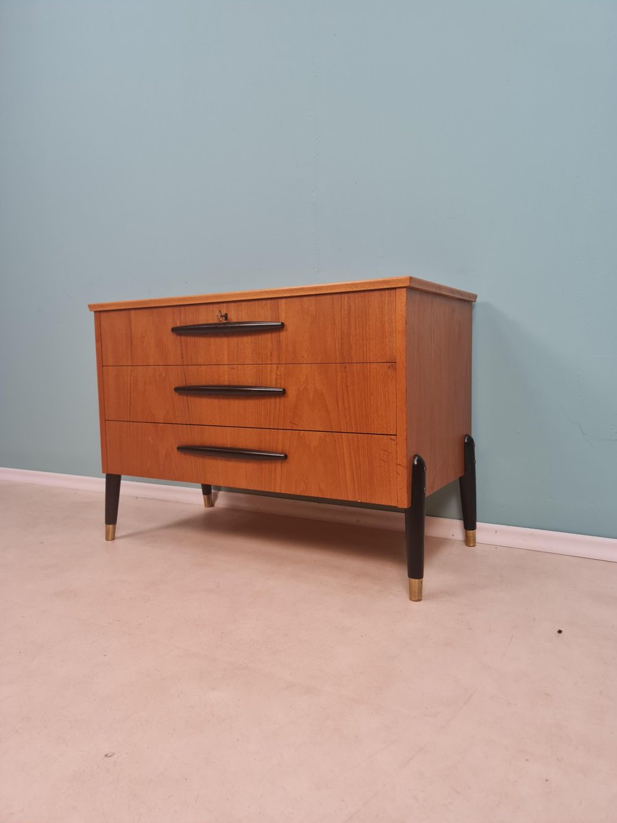 Mid-Century Swedish Teak Chest of Drawers from Bröderna Gustafssons, 1960s