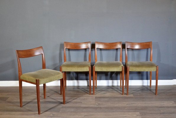 Mid-Century Swedish Teak Dining Chairs by Nils Jonsson for Troeds, 1960s, Set of 4-DUG-2041238