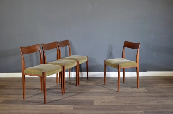 Mid-Century Swedish Teak Dining Chairs by Nils Jonsson for Troeds, 1960s, Set of 4-DUG-2041238