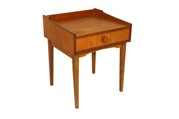 Mid-Century Swedish Teak Nightstand, 1960s-GEK-669433