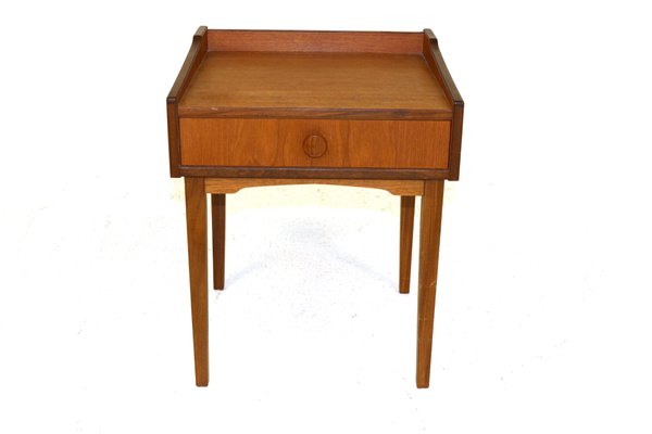 Mid-Century Swedish Teak Nightstand, 1960s-GEK-669433