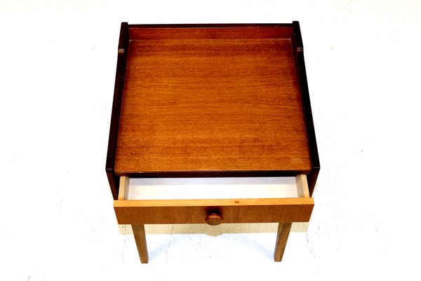 Mid-Century Swedish Teak Nightstand, 1960s-GEK-669433