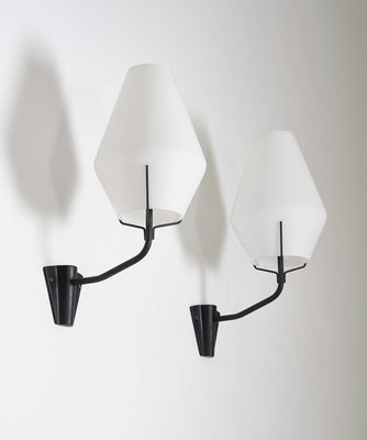 Mid-Century Swedish Wall Light in Metal and Glass from ASEA-FM-1179561