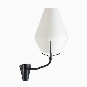 Mid-Century Swedish Wall Light in Metal and Glass from ASEA-FM-1179561