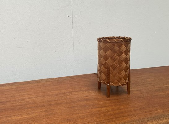 Mid-Century Swedish Wooden Veneer Table Lamp from Vamhus, 1960s-UAH-1351219