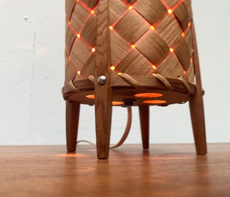 Mid-Century Swedish Wooden Veneer Table Lamp from Vamhus, 1960s-UAH-1351219