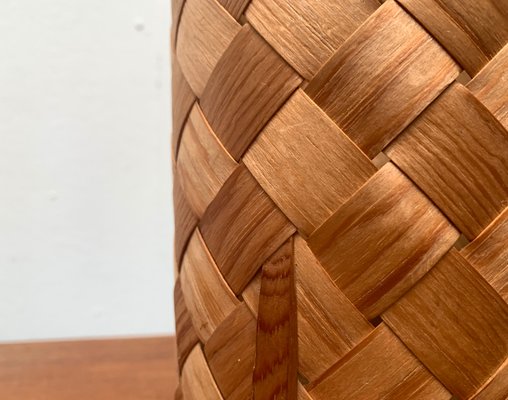 Mid-Century Swedish Wooden Veneer Table Lamp from Vamhus, 1960s-UAH-1351219