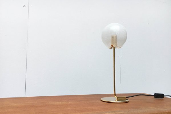 Mid-Century Swirl Glass Table Lamp-UAH-990544