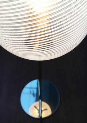 Mid-Century Swirl Glass Table Lamp-UAH-990544