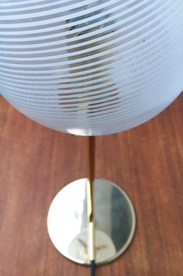 Mid-Century Swirl Glass Table Lamp-UAH-990544