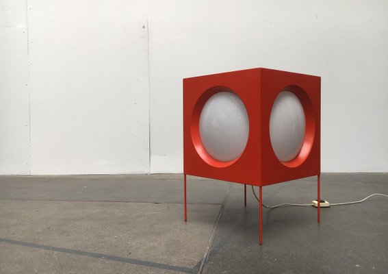 Mid-Century Swiss Space Age Cube Floor Lamp from BAG Turgi-UAH-858411