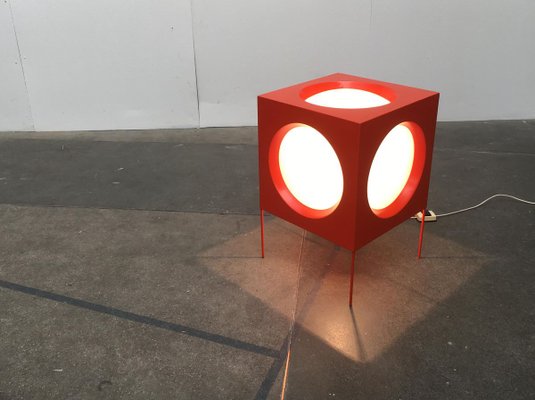 Mid-Century Swiss Space Age Cube Floor Lamp from BAG Turgi-UAH-858411