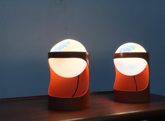 Mid-Century Swiss Space Age Guggerli L1 Table Lamp by Rosemarie & Rico Baltensweiler for Baltensweiler, Set of 2-UAH-935590