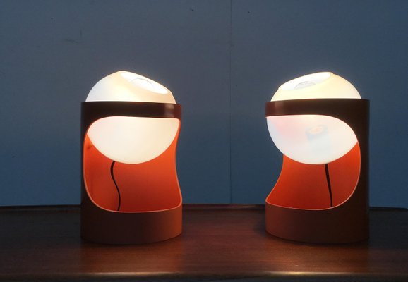 Mid-Century Swiss Space Age Guggerli L1 Table Lamp by Rosemarie & Rico Baltensweiler for Baltensweiler, Set of 2-UAH-935590