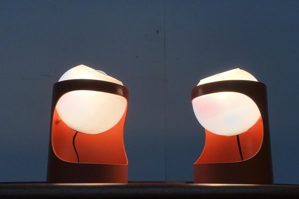 Mid-Century Swiss Space Age Guggerli L1 Table Lamp by Rosemarie & Rico Baltensweiler for Baltensweiler, Set of 2-UAH-935590