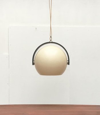 Mid-Century Swiss Space Age Plastic & Plywood Pendant Lamp from Temde, 1960s-UAH-2031540