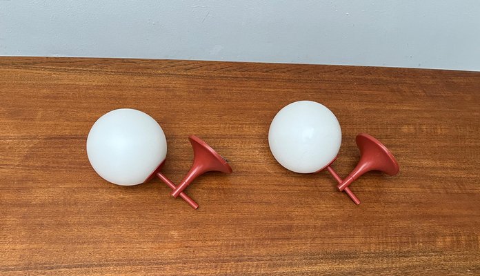 Mid-Century Swiss Space Age Sconces by E.R. Nele for Temde, 1960s, Set of 2-UAH-1742905