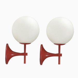 Mid-Century Swiss Space Age Sconces by E.R. Nele for Temde, 1960s, Set of 2-UAH-1742905