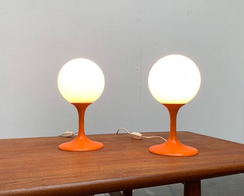 Mid-Century Swiss Table Lamps by E.R. Nele for Temde, Set of 2-UAH-888066