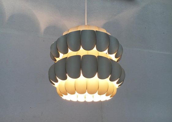 Mid-Century Swiss White Metal Pendant Lamp by H. Zender for Temde-UAH-852166