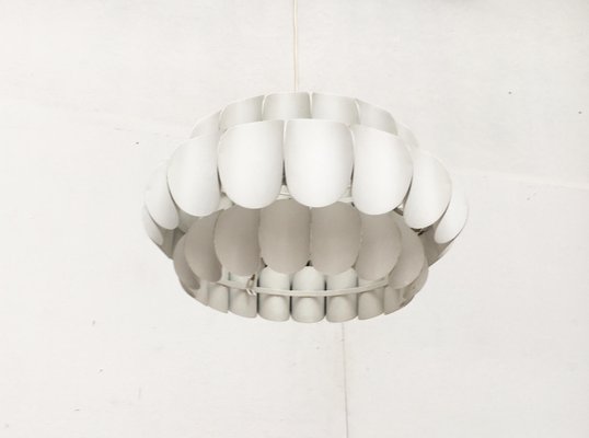 Mid-Century Swiss White Metal Pendant Lamp by H. Zender for Temde-UAH-852164