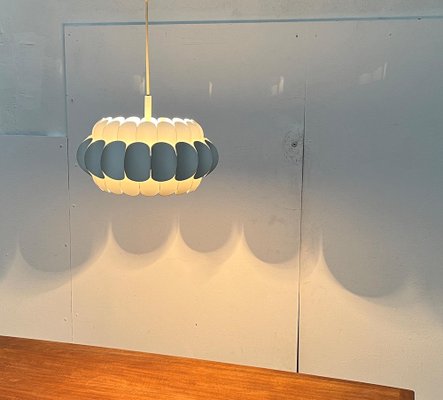 Mid-Century Swiss White Metal Pendant Lamp by H. Zender for Temde, 1960s-UAH-1779632