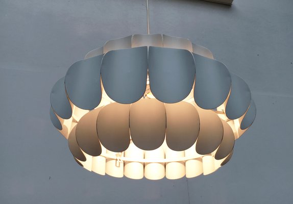 Mid-Century Swiss White Metal Pendant Lamp by H. Zender for Temde-UAH-852164