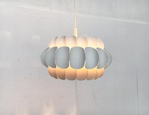 Mid-Century Swiss White Metal Pendant Lamp by H. Zender for Temde-UAH-852164