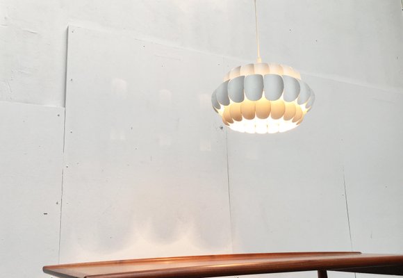 Mid-Century Swiss White Metal Pendant Lamp by H. Zender for Temde-UAH-852164