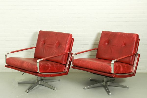 Mid-Century Swivel Lounge Chairs, Germany, 1960s, Set of 2-ZA-1790867