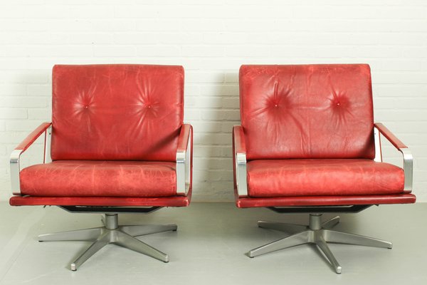 Mid-Century Swivel Lounge Chairs, Germany, 1960s, Set of 2-ZA-1790867