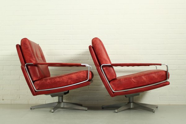 Mid-Century Swivel Lounge Chairs, Germany, 1960s, Set of 2-ZA-1790867