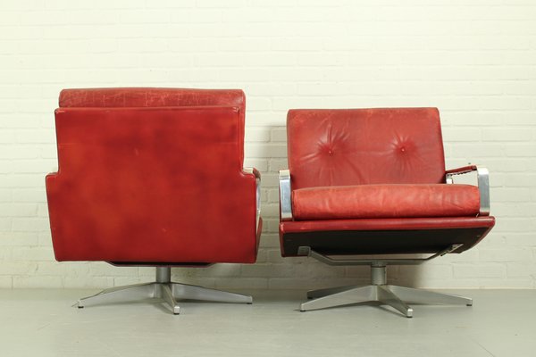 Mid-Century Swivel Lounge Chairs, Germany, 1960s, Set of 2-ZA-1790867