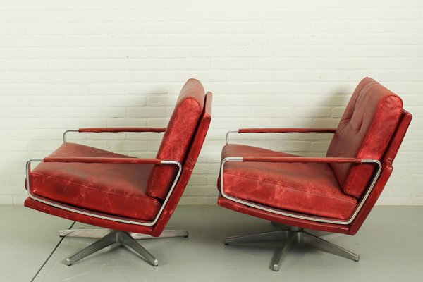 Mid-Century Swivel Lounge Chairs, Germany, 1960s, Set of 2-ZA-1790867