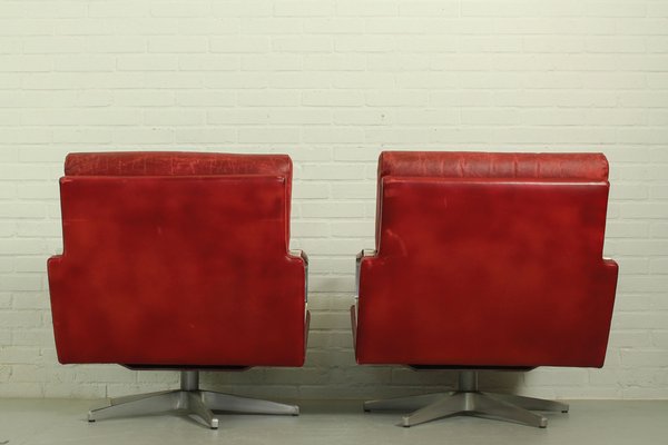 Mid-Century Swivel Lounge Chairs, Germany, 1960s, Set of 2-ZA-1790867