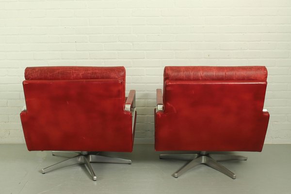 Mid-Century Swivel Lounge Chairs, Germany, 1960s, Set of 2-ZA-1790867