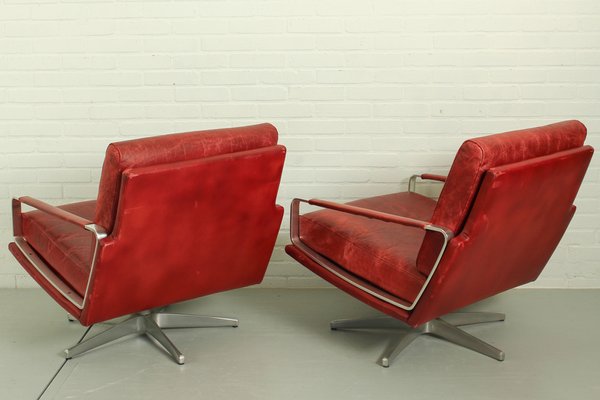 Mid-Century Swivel Lounge Chairs, Germany, 1960s, Set of 2-ZA-1790867