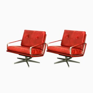 Mid-Century Swivel Lounge Chairs, Germany, 1960s, Set of 2-ZA-1790867